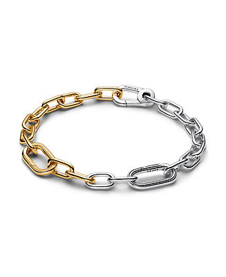 Two Tone Link Chain Bracelet | Macy's