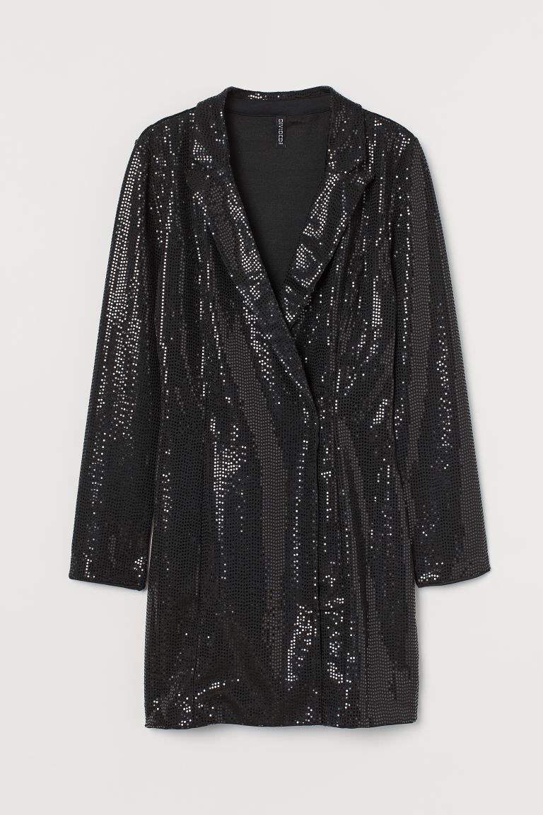 Sequined jacket dress | H&M (UK, MY, IN, SG, PH, TW, HK)