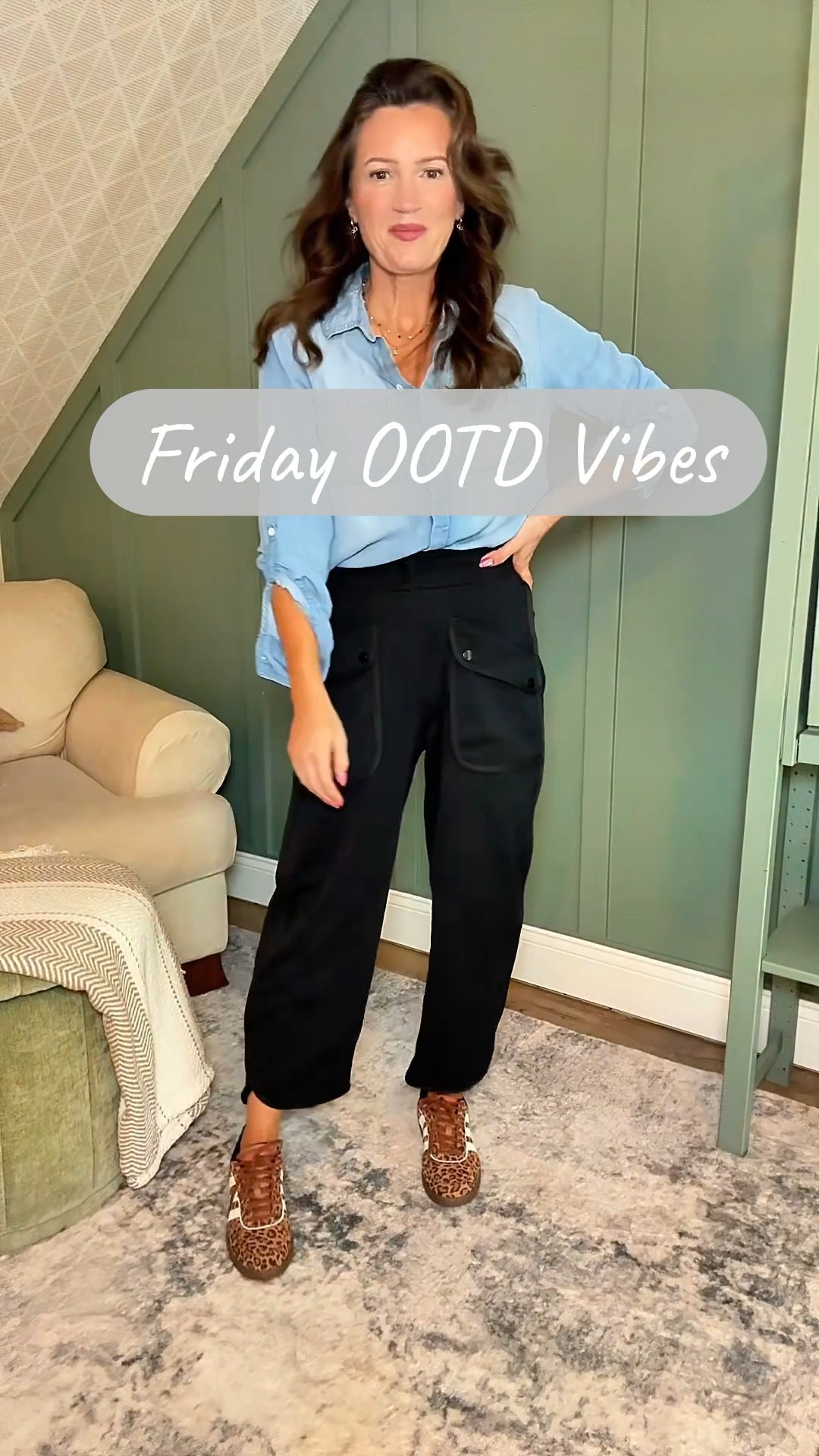 My go-to “sweatpants” that make me feel stylish while being comfy. They have a tailored fit, with functional zipper and snap buttons, a high rise fit…and I love the cropped and slightly barrel style of them. 

Paired with an everyday denim top and these cutie leopard @adidas 😍

#LTKootd #LTKmomlife #LTKOver40