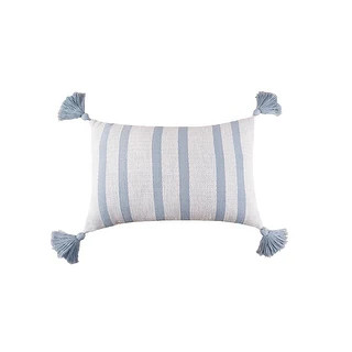 14" x 22" Joey Sky Tasseled Throw Pillow | Bed Bath & Beyond