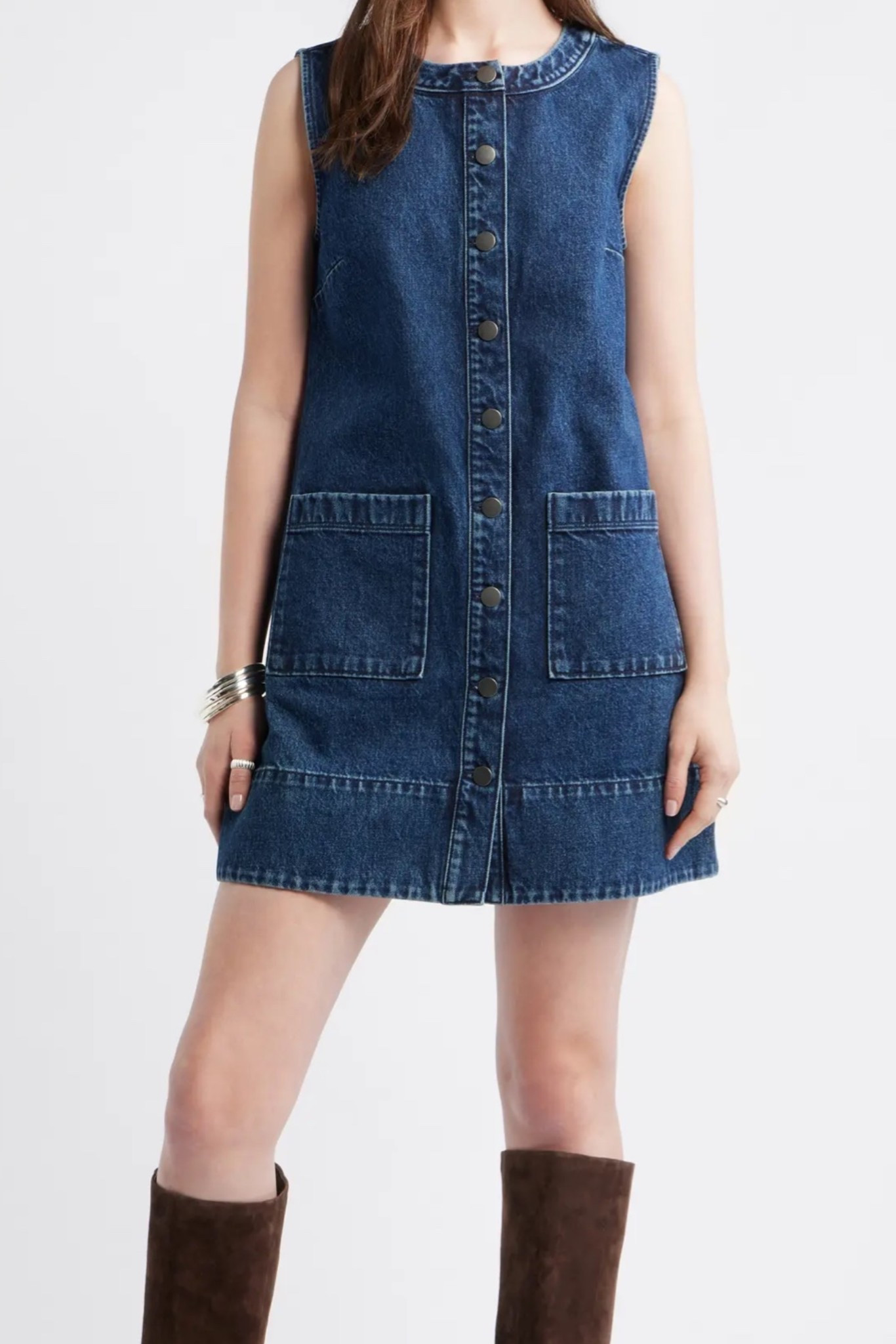 Love a denim dress - wear now with sandals and with boots this fall!

Nordstrom Anniversary sale

#LTKSaleAlert
