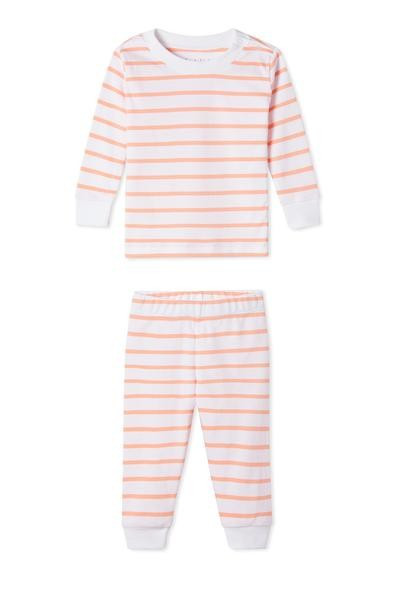 Baby Long-Long Set in Papaya | LAKE Pajamas