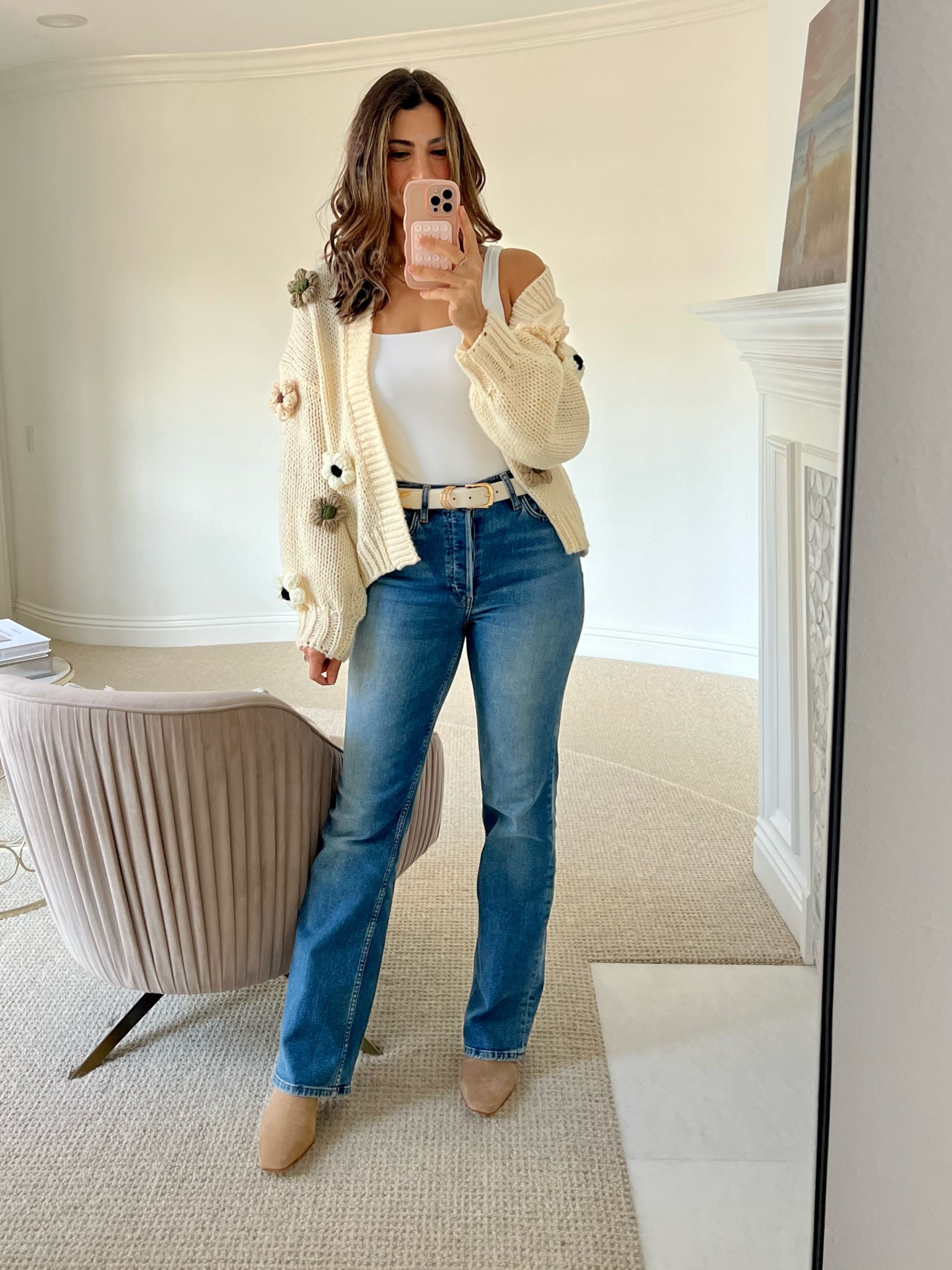 loving this fun springy sweater and the jeans are super flattering 

Sweater - one size 
Jeans - 26
Bodysuit - medium
Boots - true to size 



#LTKshoecrush #LTKSeasonal #LTKstyletip