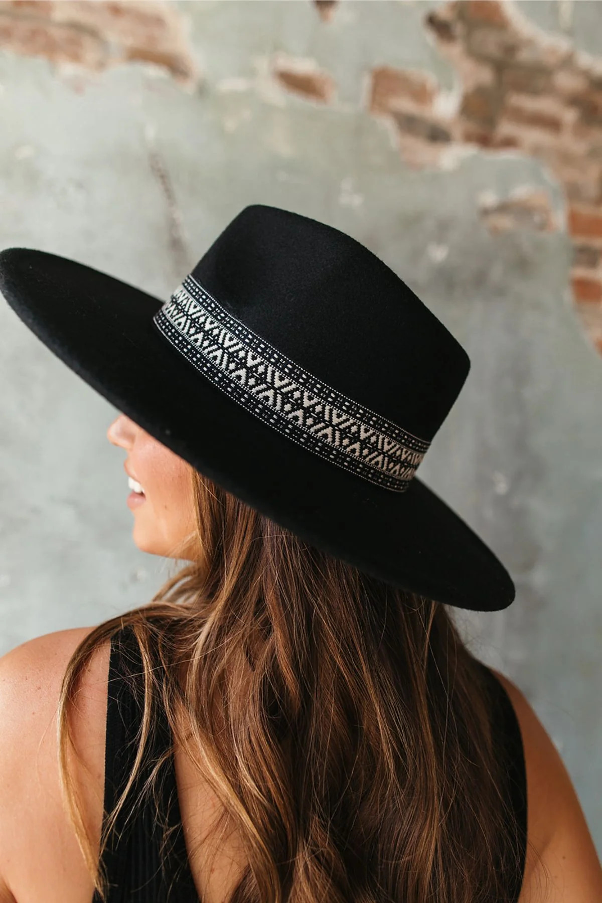 Dani Black Wide Brim Fedora | The Post