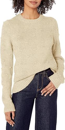 Lucky Brand Women's Scoop Neck Bobble Knit Sweater | Amazon (US)