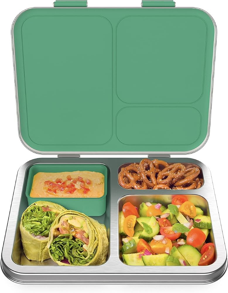 Bentgo® Kids Stainless Steel Leak-Resistant Lunch Box - Bento-Style Redesigned in 2022 w/Upgrade... | Amazon (US)