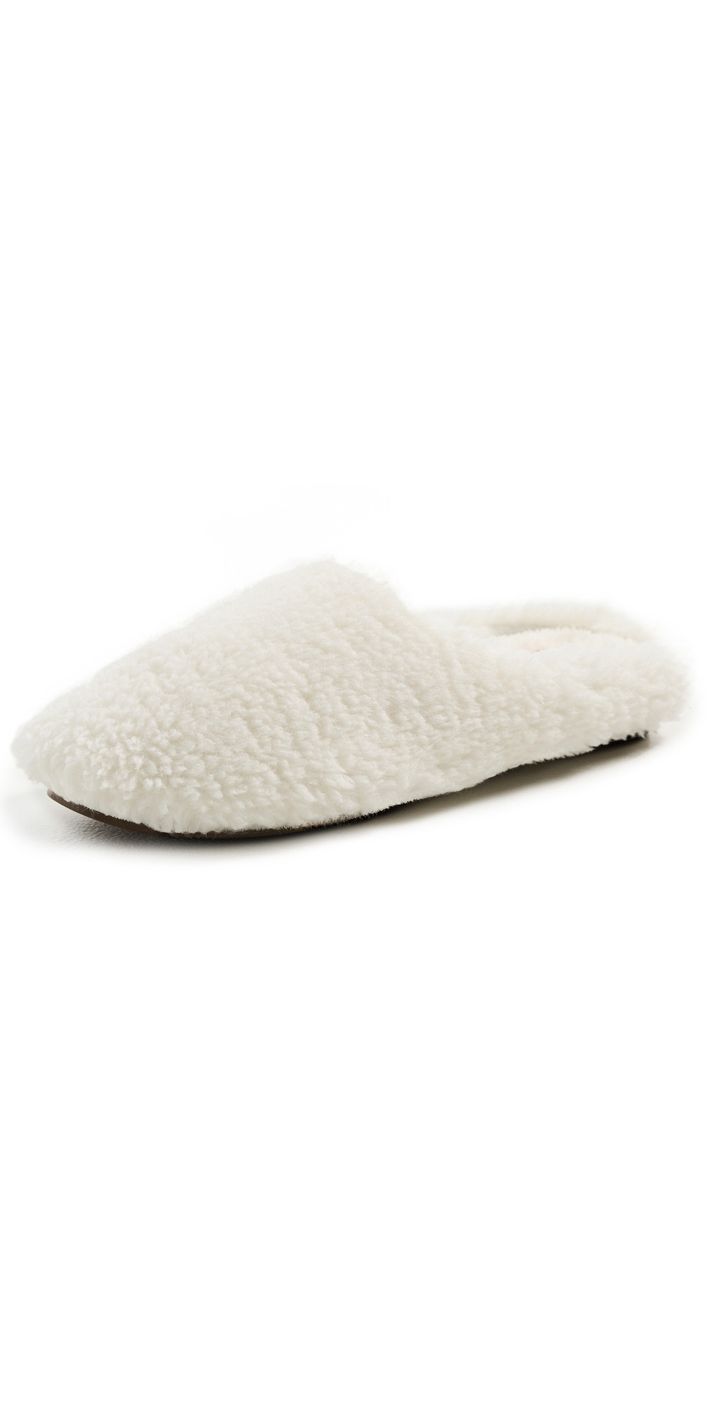 Eberjey Sherpa Slippers Ivory L | Shopbop