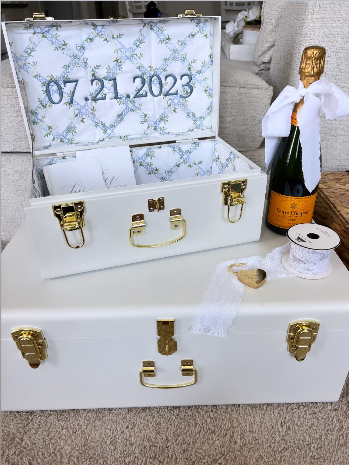 This trunk is a must have for all brides to be! The ✨ perfect ✨timeless & elegant trunk to keep all your wedding memories 🤍

#LTKWedding #LTKHome #LTKFamily