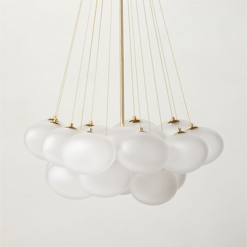 Corvina Glass Bubble Chandelier + Reviews | CB2 | CB2