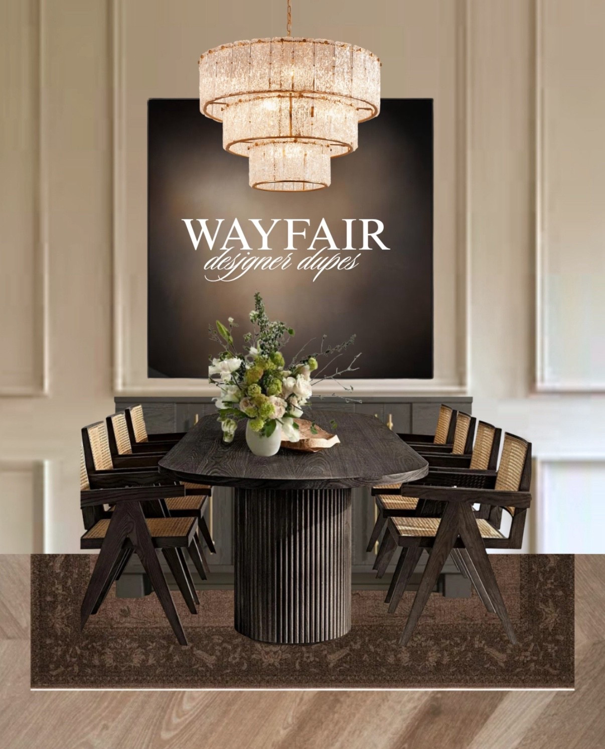 Who says luxury has to come with a splurge?😘
This entire look is made up of @wayfair designer dupes; bold lines, layered textures, and a chandelier moment that feels pure drama. Grab the look here!
#ad #wayfairpartner #Wayfair