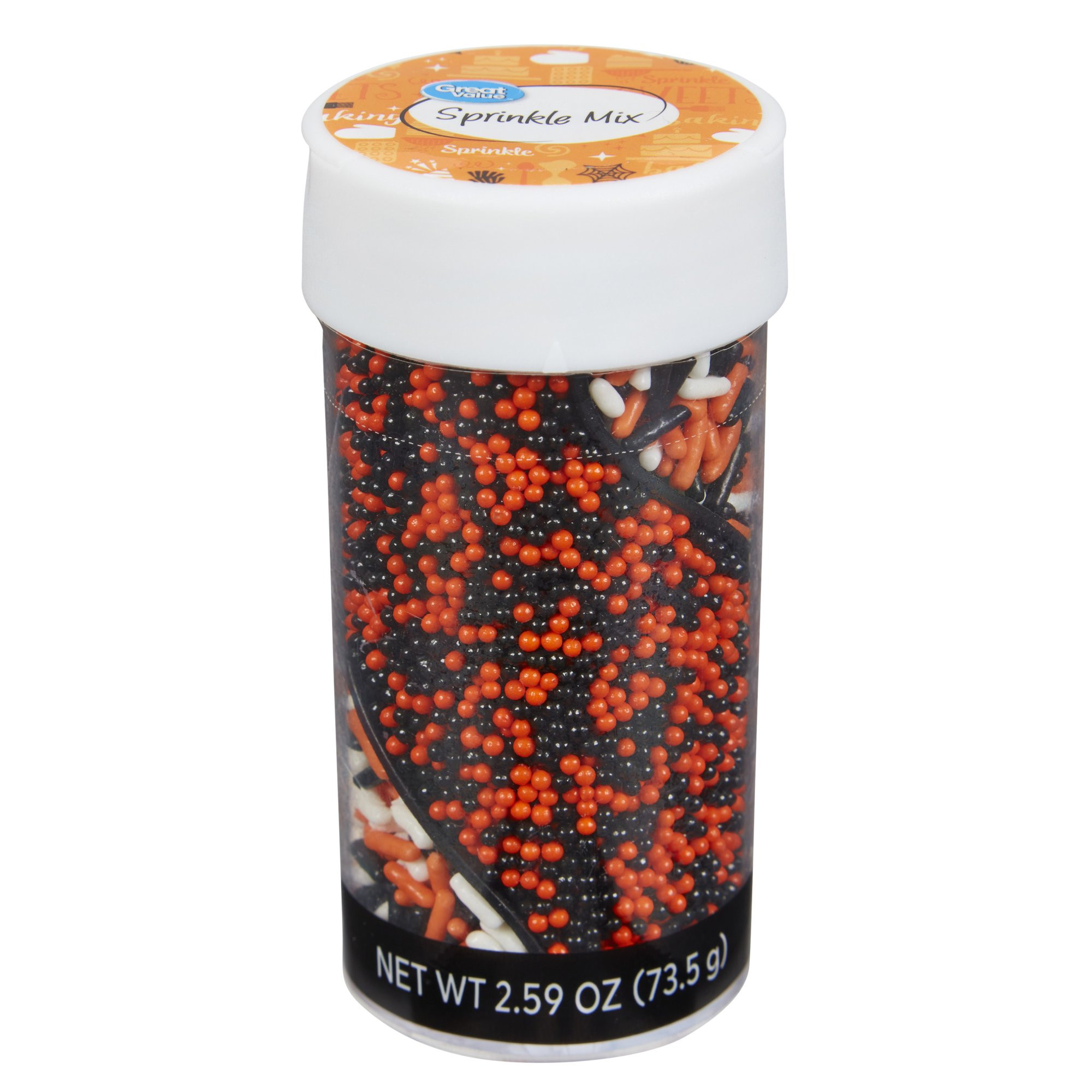 Great Value Halloween Jimmies and Nonpareils Twist Bottle, 2.59 oz. | Walmart (US)