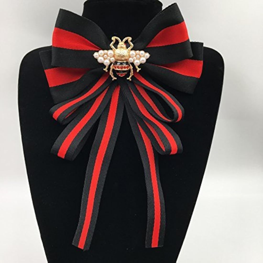 Rhinestore Crystal Dangle Wedding Party Bow Tie Women/Men Ribbon Pre Tied Neck Tie Adustable Broo... | Amazon (US)