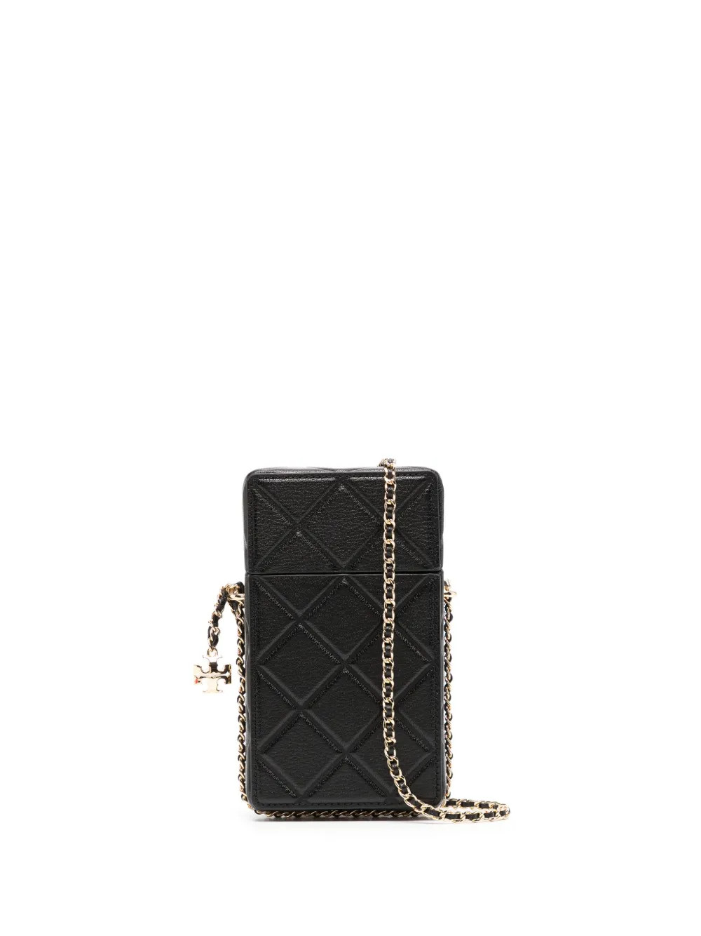 Tory Burch Fleming Phone Crossbody Bag | Black | FARFETCH BR | Farfetch (BR)