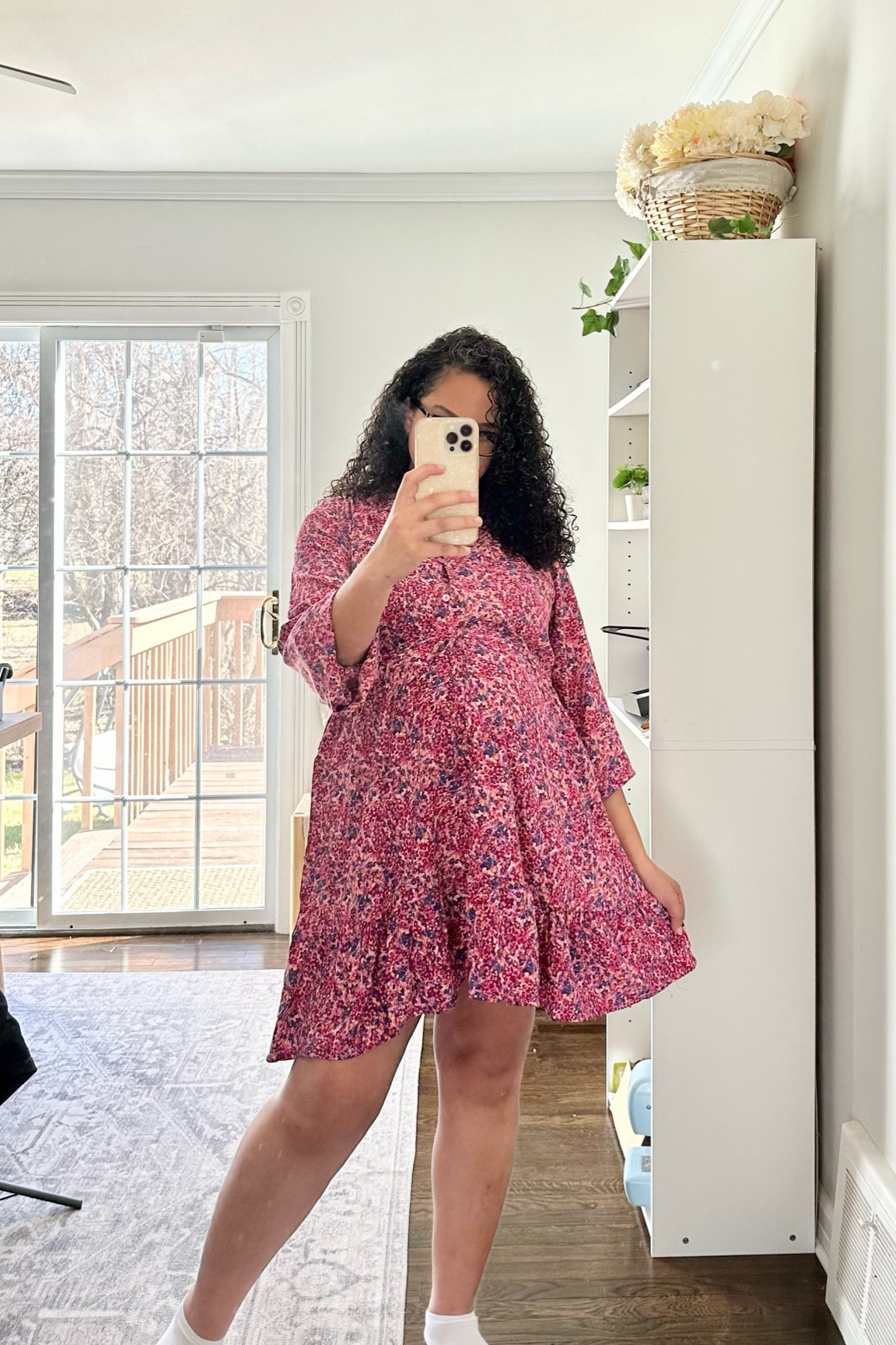 How cute is this floral springy dress! Perfect to start transitioning into warmer weather. Pair it with boots and a heavy jacket while it’s still cold, and sandals and a denim jacket when it’s warmer 🌸✨
Wearing a size L and it’s very bump friendly even though it’s not a stretchy dress. This is not a maternity dress so you can definitely wear it even if you aren’t pregnant. Under $18 for this dress!!

Bump friendly fashion, Walmart fashion, Walmart dress, time and tru dress, Walmart finds, maternity style, pregnancy style

#LTKSeasonal #LTKfindsunder50 #LTKbump