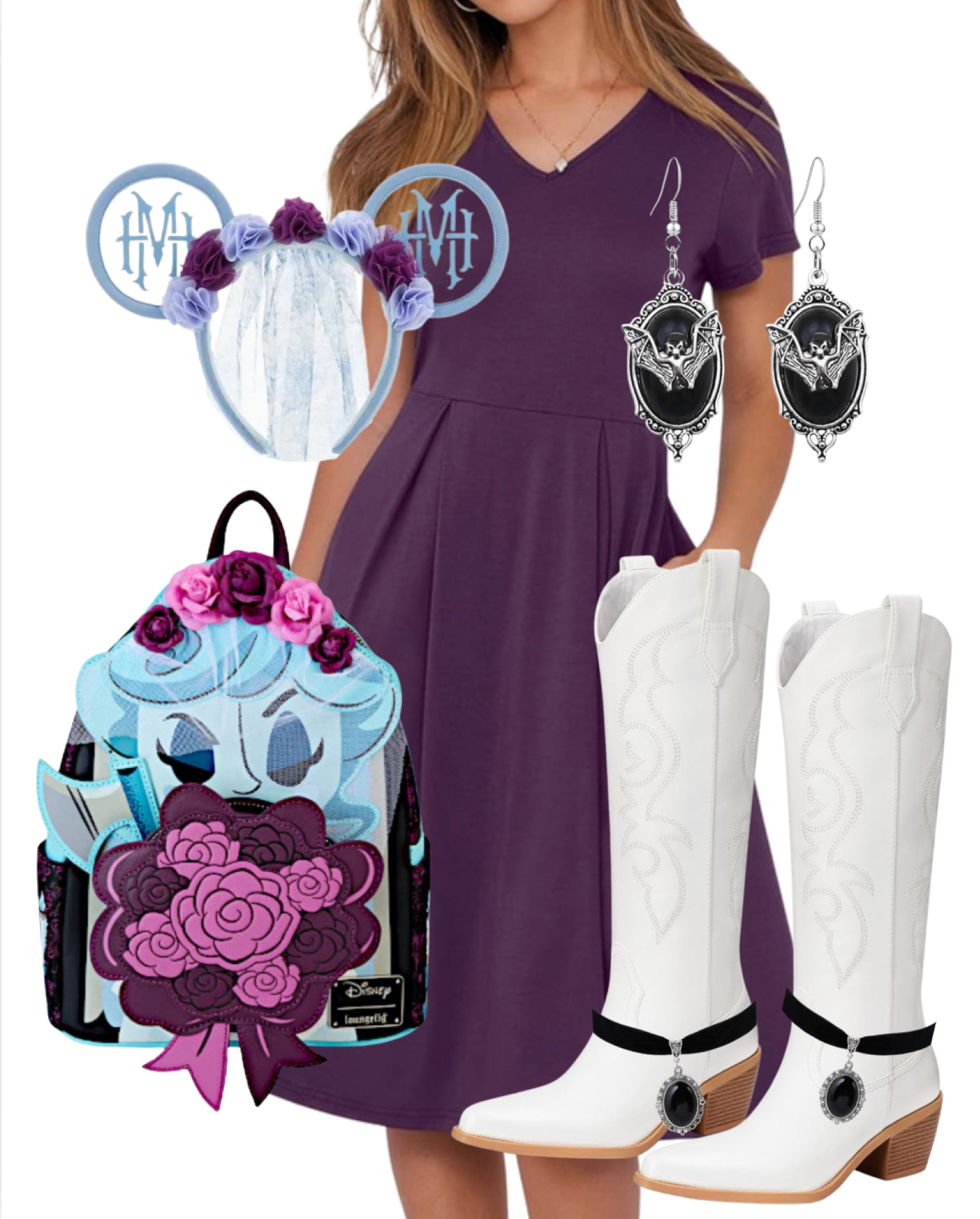 Spooky outfits loading! Shop this haunted mansion look! Perfect for summertime at the disney parks

#LTKPlusSize #LTKSeasonal