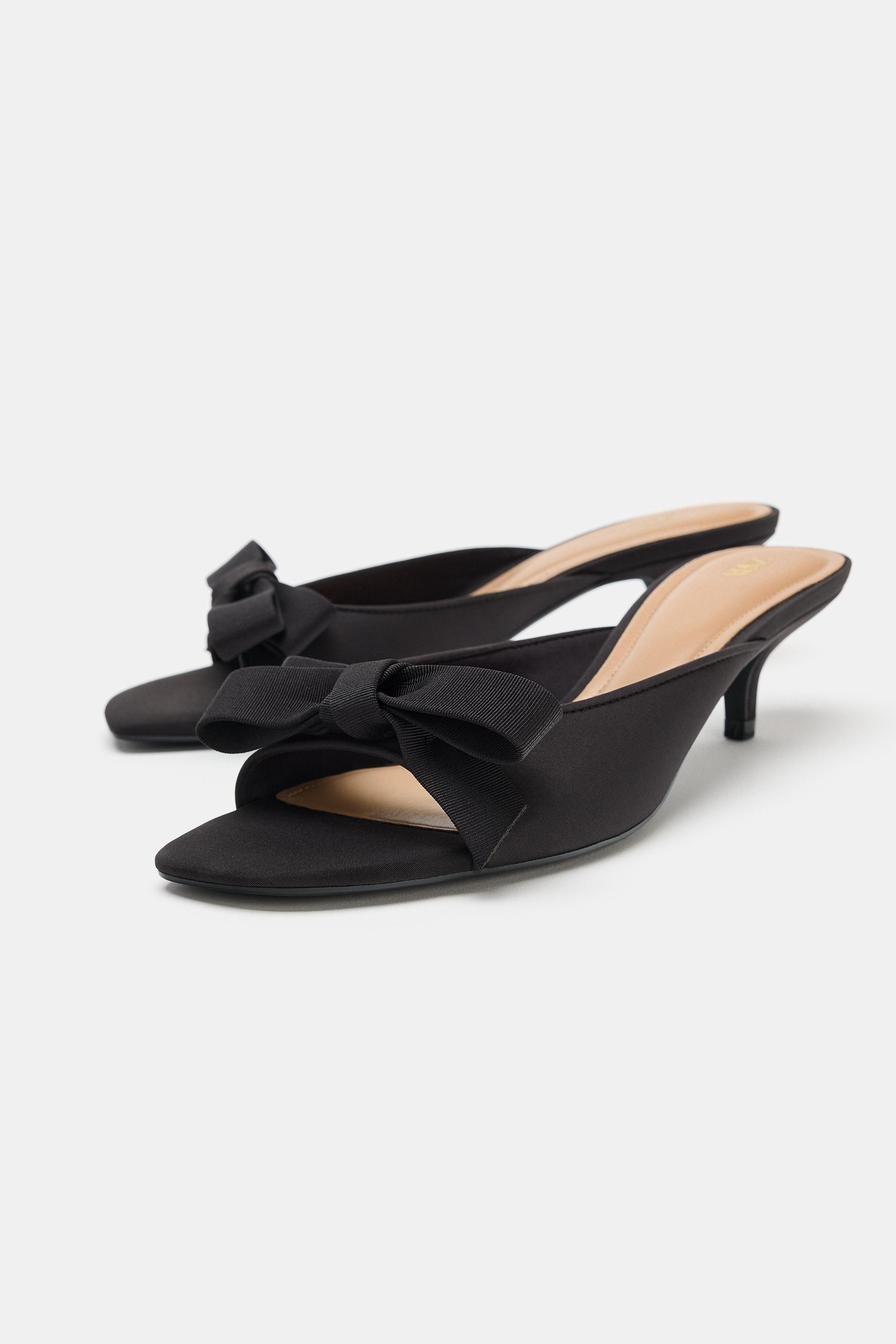 BOW HEELED SANDALS | Zara US