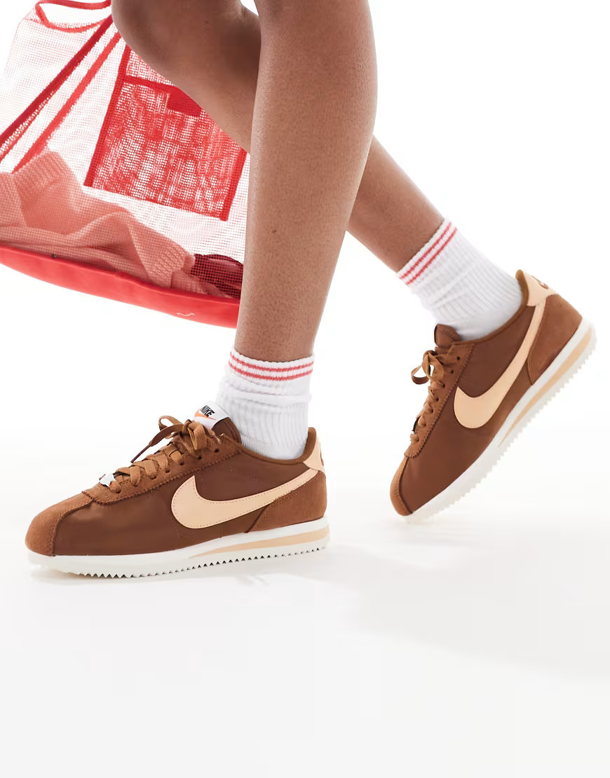 Nike Cortez sneakers in brown & orange | ASOS (Global)