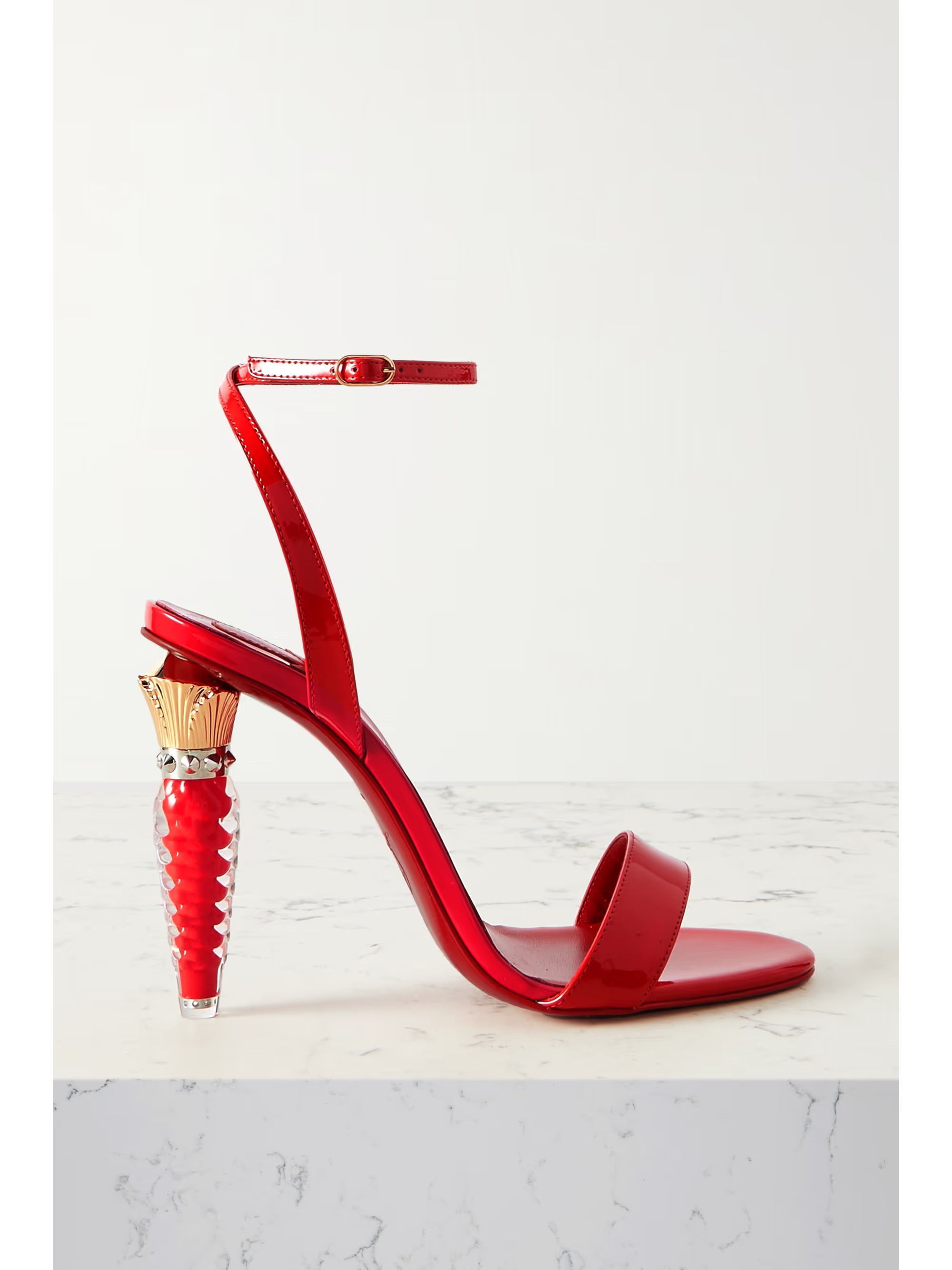 Lipgloss Queen 100 embellished patent-leather sandals | NET-A-PORTER APAC