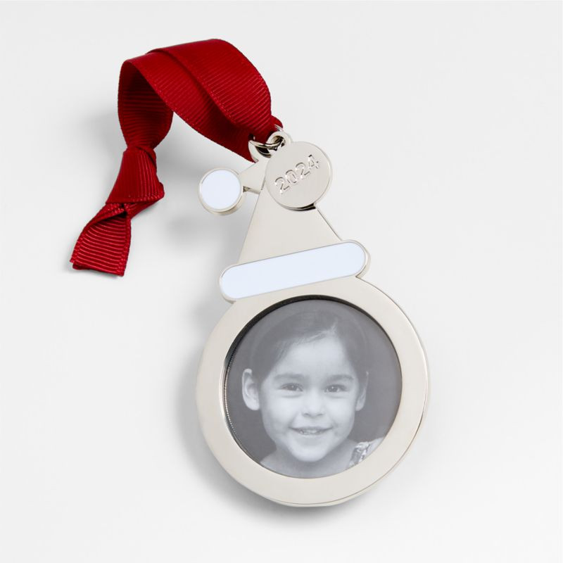 Santa Hat 2024 Frame Christmas Ornament + Reviews | Crate & Barrel | Crate & Barrel