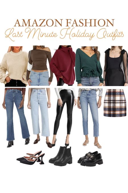 Fall Outfits, fall outfits 2023, fall outfits amazon, casual fall outfits, shein fall outfits, amazon fall outfits, fall work outfits, fall maternity outfits,  amazon fashion, amazon tops, amazon outfits, ugg slippers, ugg tasman, ugg taz, ugg ultra mini, ugg mini, ugg boots, ugg ultra mini platform,  cute tops, cute outfits, gift guide, christmas outfit, gifts for her, amazon set, amazon sweater, amazon christmas, lounge outfits, winter outfit, winter boots, winter shoes, winter fashion, plaid skirt, plaid skirt outfit, black bodysuit, free people bodysuit, green sweater, red sweater, brown sweater, cream sweater, sweaters from amazon, amazon sweater, madewell jeans, flare jeans, high waisted jeans, wide leg jeans, medium wash jeans, light wash jeans, leather leggings, chunky loafers, black ankle boots, party shoes, winter shoes

#LTKU #LTKHoliday