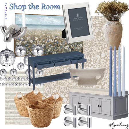 Shop the Room - Entryway 

Entryway styling, entryway decor, entryway inspo, entryway inspiration, entryway design, Amazon entryway, blue entryway, beige entryway, Amazon room, Amazon decor, Amazon finds, Amazon favorites, Amazon furniture, Amazon entryway table, Amazon entryway bench, Amazon wallpaper, entryway wallpaper, entryway rug, Amazon rug, Amazon baskets, entryway baskets, entry hooks, Amazon hooks, Amazon candles, entryway vase, Amazon vase, Amazon picture frame, Amazon wall art, entryway wall art, silver bowl filler, decorative bowl filler, silver candlestick, silver candle holder, silver modern candleholder, silver disco balls, beige entryway rug, storage baskets, pillow basket, pillow basket, silver coat hooks, modern coat hooks, gray entryway bench, ombré taper candles, blue taper candles, beige decorative bowl, ivory decorative bowl, modern decorative bowl, beige vase, tall vase, farmhouse vase, silver picture frame, blue wall art, floral wall art, landscape wall art, blue entryway table, entryway table with drawers, beige wallpaper, floral wallpaper 

#LTKfindsunder50 #LTKfindsunder100 #LTKhome