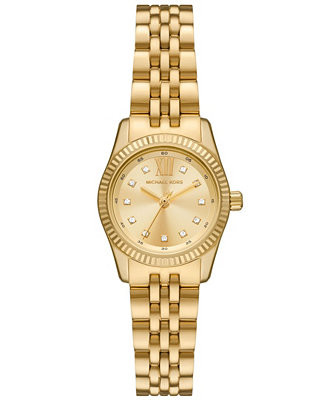 Women's Lexington Three-Hand Gold-Tone Stainless Steel Watch 26mm | Macy's