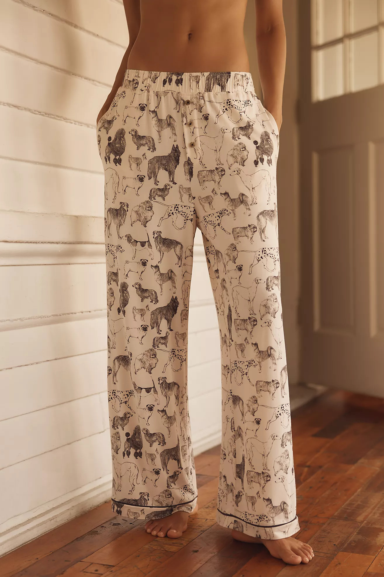 The Briar Piped Pajama Pants | Anthropologie (US)