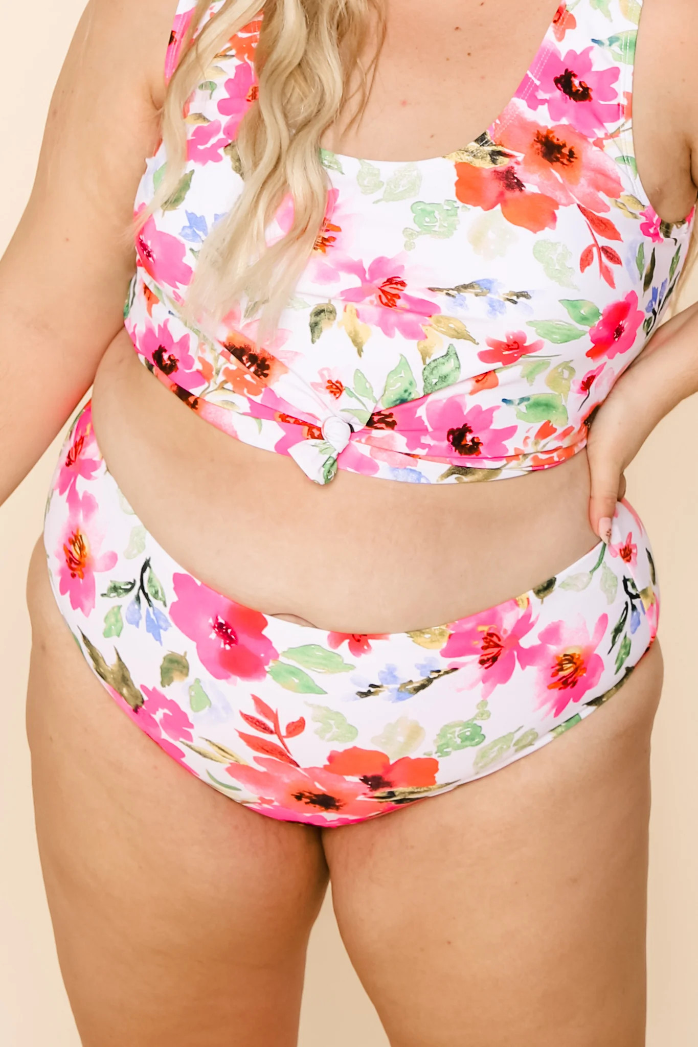 Lagoon Reversible Bottoms | Watermelon/Floral | Final Sale XX-Large | Coral Reef Swim