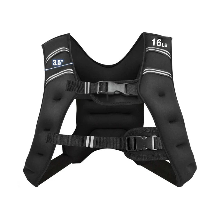 Workout Weighted Vest with Mesh Bag Adjustable Buckle-16 lbs | Shop Simon