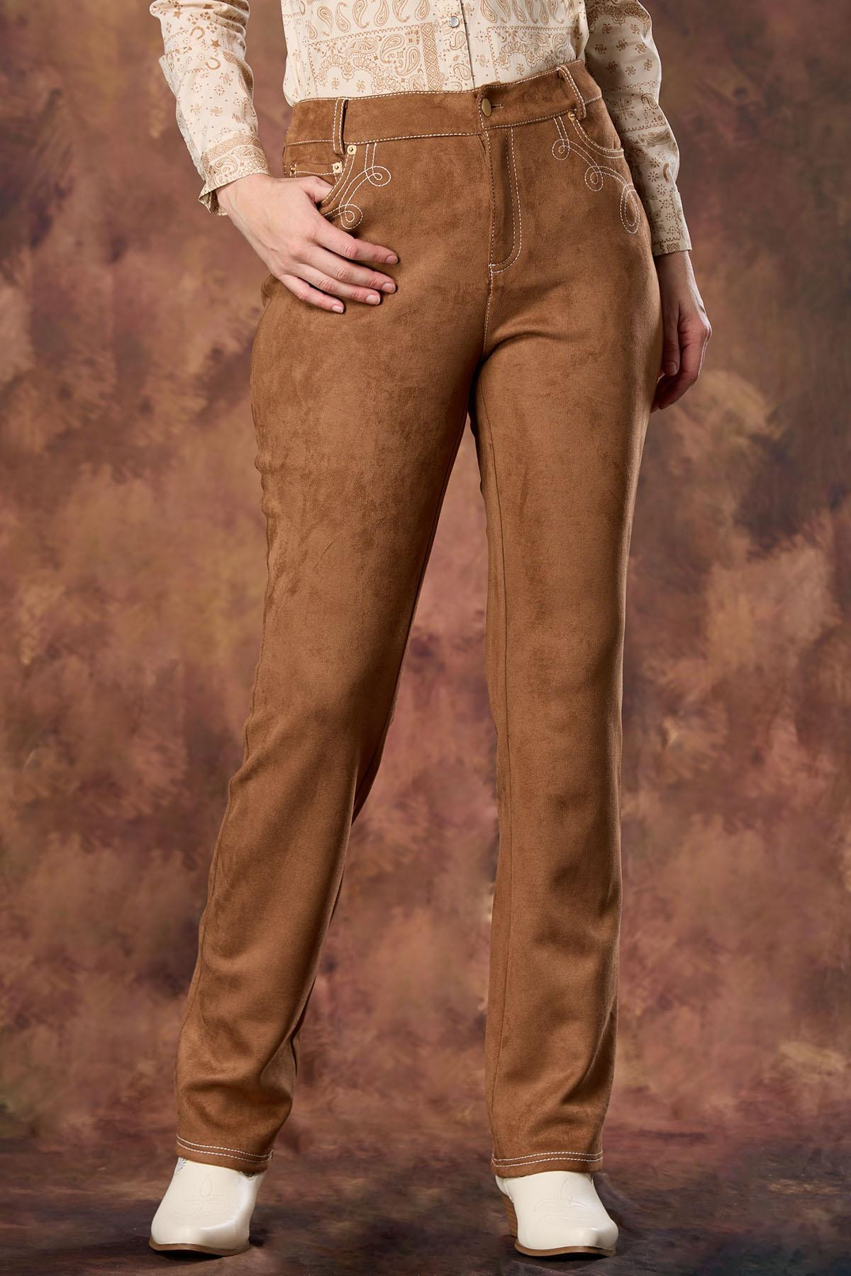 Rodeo Faux Suede Boot Cut Pants | Cato Fashions