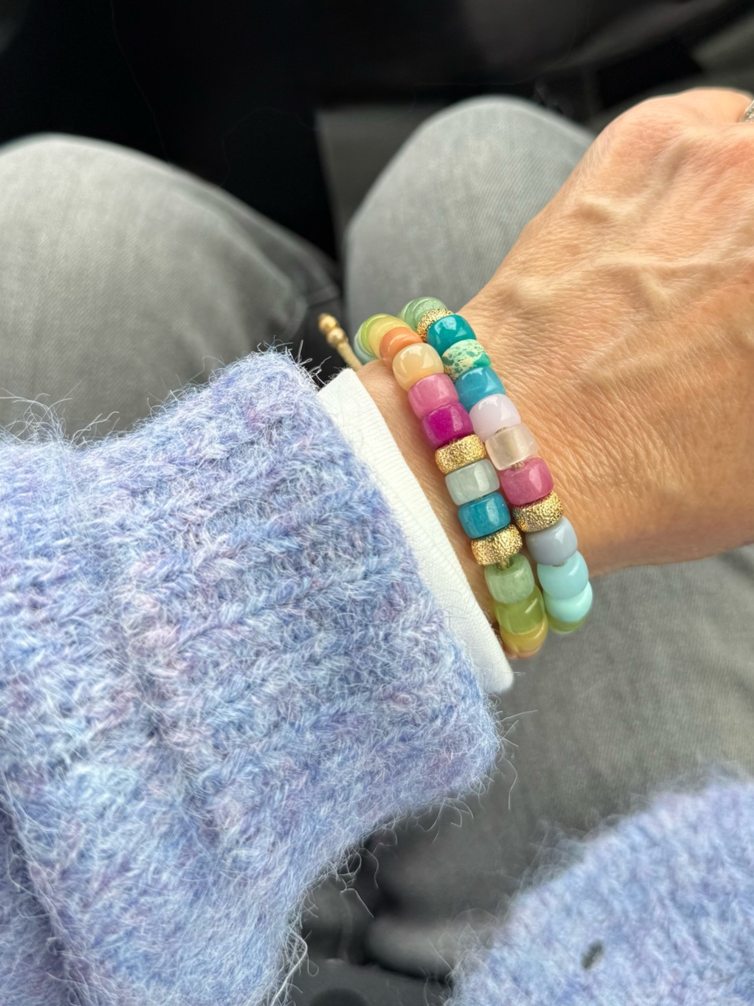 Been wearing these bracelets nonstop lately 🩷🩵💚💛



Etsy shop | shop small | spring, summer bracelets | Ann Taylor weekend sweater