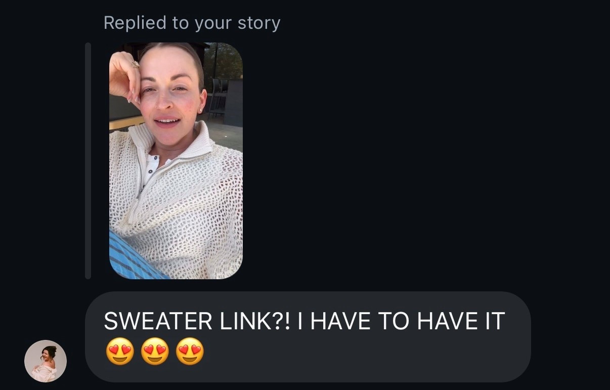 My favorite crochet sweater is 50% off right now! I’m wearing a medium 
@Aerie

#LTKootd #LTKSaleAlert #LTKSeasonal