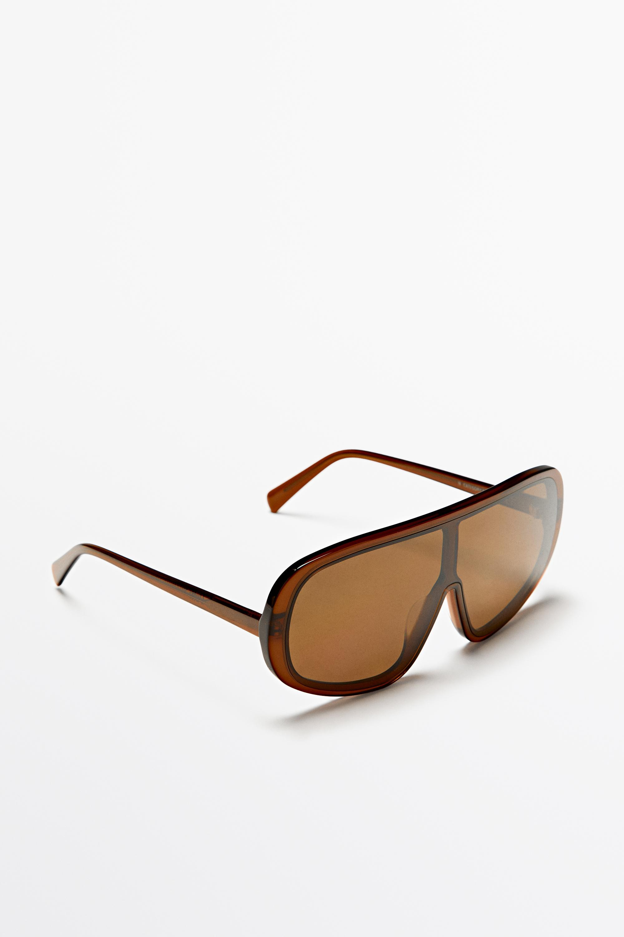 Oversized wrap sunglasses | Massimo Dutti UK