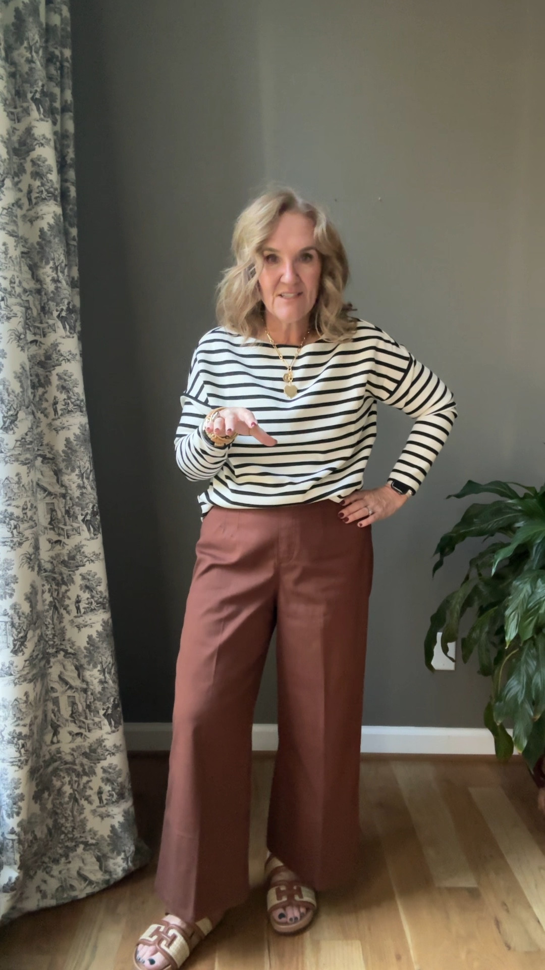 New items from Spanx!
Use my code  NANETTEXSPANX for 15% off in free shipping
New stretch twill pants in the hickory color. I am wearing a size large petite. I would actually recommend getting your smaller size in these. The old model you used to have to go your larger size these I would go your smaller size. 

This is my bracelet stack that I designed used code Nanette20 20% off, perfect to Mixandmatch with all of your fall pieces. I like to order the 7.5 inch size.
Air essentials boat neck striped top is such a great basic. I love the silhouette and it feels amazing. It’ll be perfect to layer under jackets and sweaters too. I am wearing a medium. 

Fall outfits spanx stretch twill fall pants striped top 

#LTKHalloween #LTKOver40 #LTKMidsize
