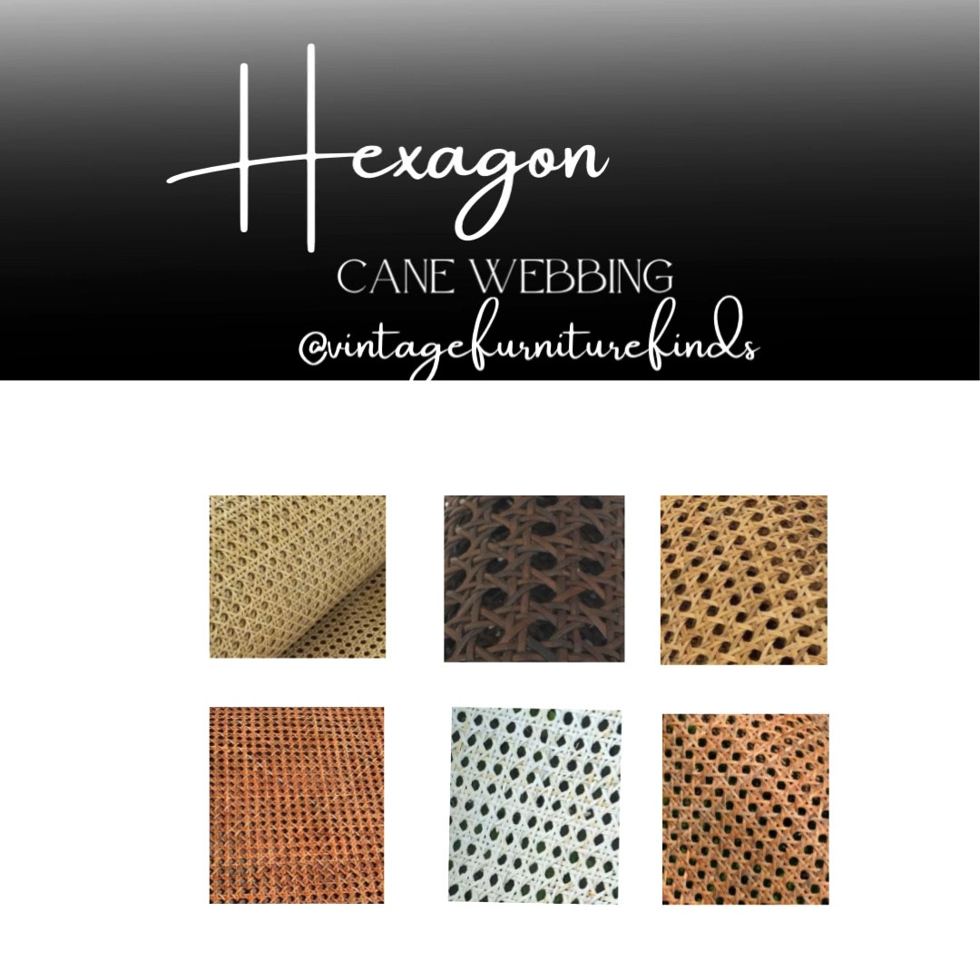 Hexagon Cane Webbing 
Be sure to like & save this post. Please Follow my other social media page for more Furniture Flips & Tips. 🖤
IG: @vintagefurniturefinds 
FB: vintagefurniturefinds7 
TikTok: @vintagefurniturefinds 
YouTube:
@vintagefurniturefinds 
Pinterest: Vintage Furniture Finds 




#LTKunder100 #LTKhome #LTKunder50