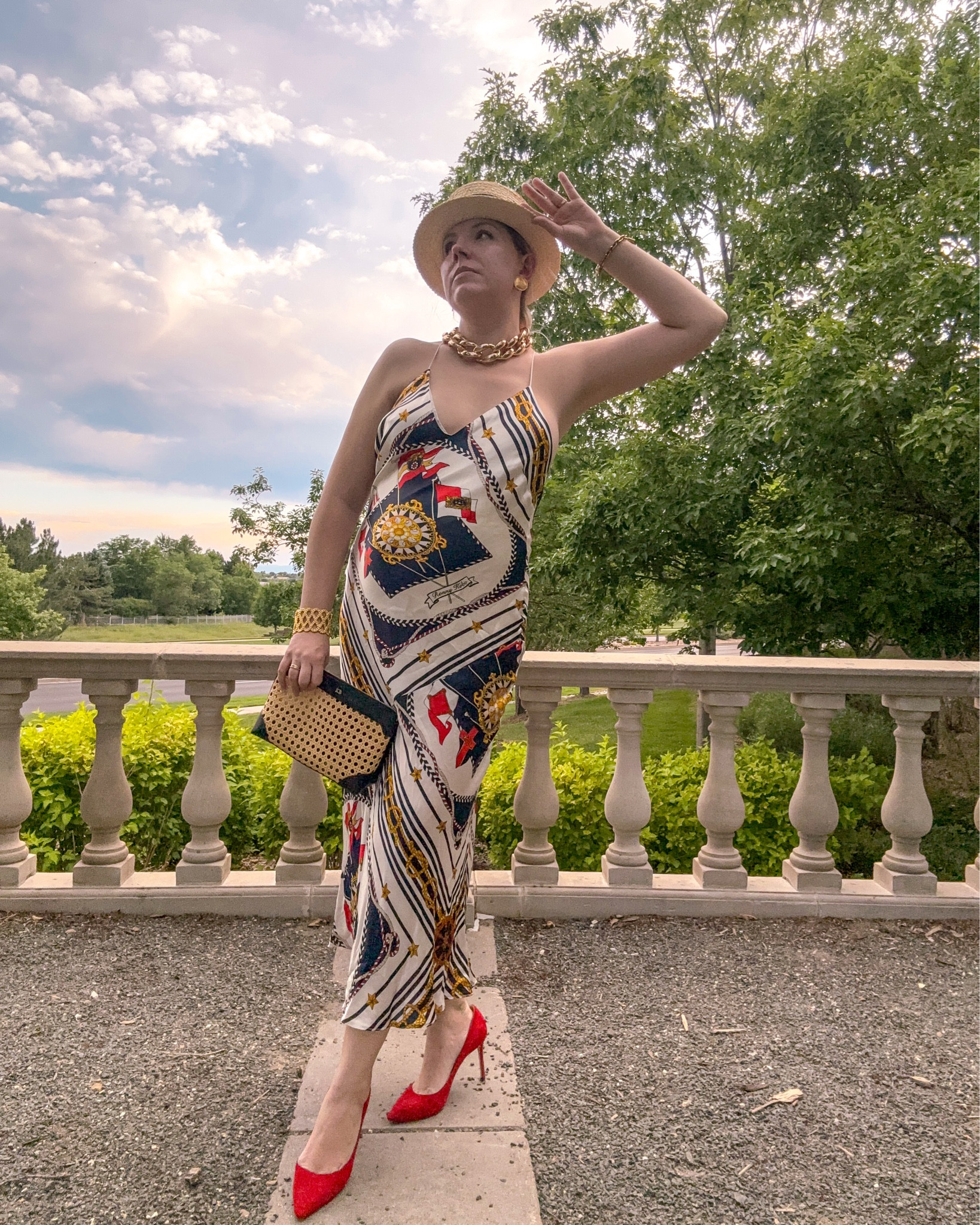 Coastline calling part one. 

And that’s a wrap on Coastline Calling 🌊🎬
Every look in this carousel is part of the full capsule - styled, shot, and shared in order from start to finish. From sailor stripes to lobster flats, this series has been all about bold color, seaside nostalgia, and wearable maximalism.

Each outfit is linked and detailed over on my LTK—including pieces I thrifted, re-styled, or sourced secondhand. You can shop the entire capsule now - just tap the link in bio or search “Coastline Calling” on LTK.

Thank you for coming along on this summer styling journey. I can’t wait to show you what’s next. 💙

#CoastlineCalling #SummerCapsuleWardrobe #MaximalistStyle #CoastalCool #RetroResortwear #StyledMyCloset #StatementDressing #BoldSummerStyle #LTKStyle #ShopMyLook #CapsuleWardrobeSeries #NauticalInspired #SummerStyleEdit #LTKFashion #CapsuleFinale #FashionWithPersonality #ColorfulStyle #ClosetCreativity

#LTKShoeCrush #LTKSeasonal #LTKItBag