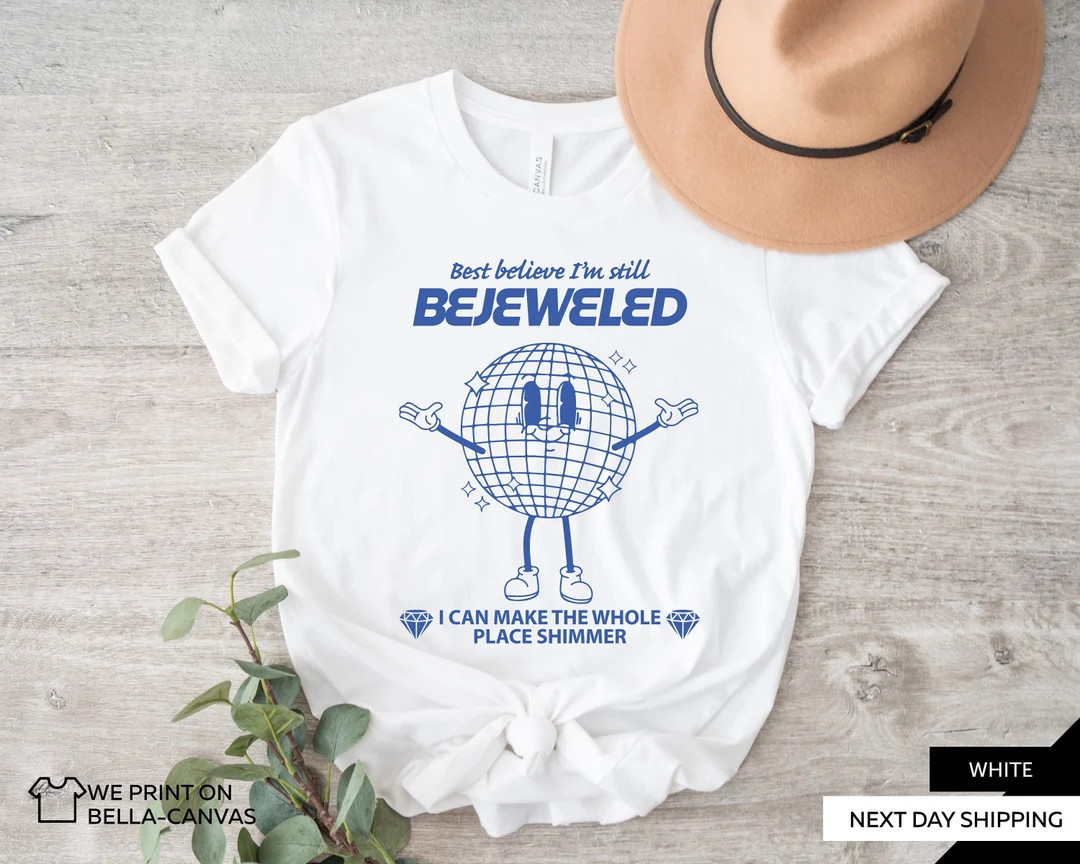 Bejeweled Disco Ball Shirt, Taylor Swiftie Merch, Midnights Lyrics, Eras Tour, A1091 | Etsy (US)