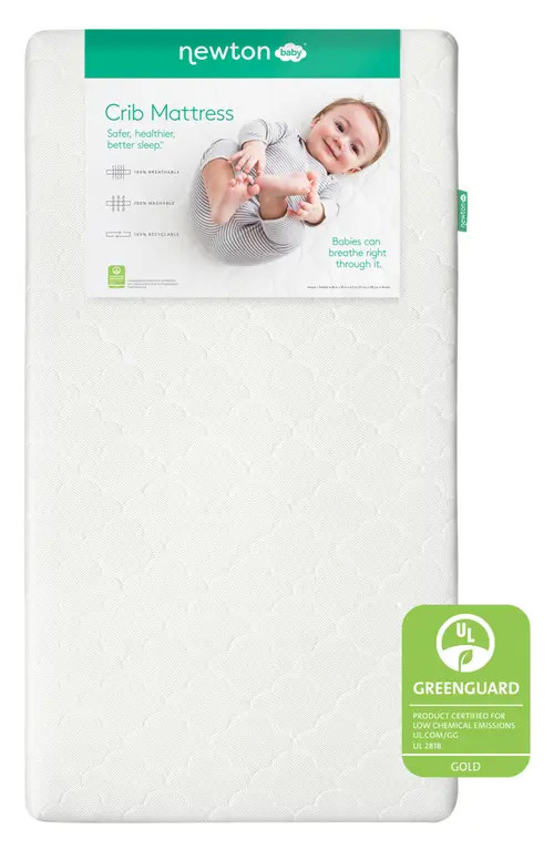 NEWTON BABY 2-Stage Washable Crib Mattress in White at Nordstrom | Nordstrom