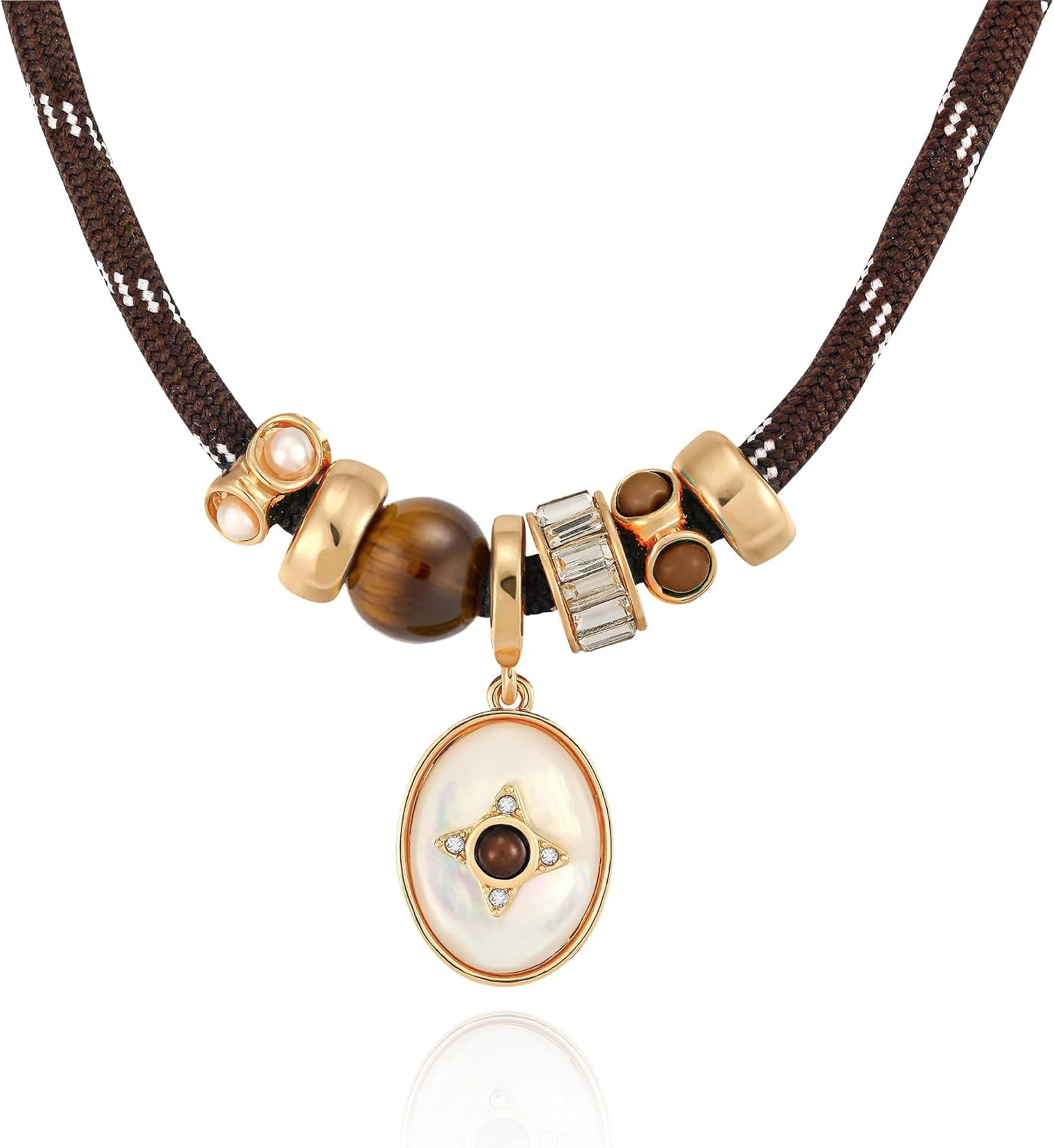 Paracord Rope Necklace with Pendant for Women | Amazon (US)