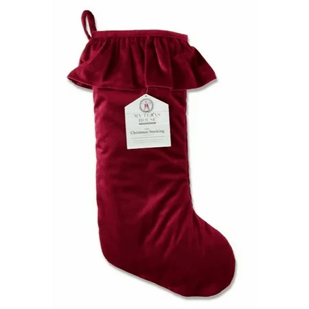 22"×56" Burgundy Jumbo Satin Christmas Bow | My Téxás-Housē Double-Layer Bow | for Tree Topper, Wreaths, Banisters, Indoor Outdoor Holiday Elegance | Walmart (US)
