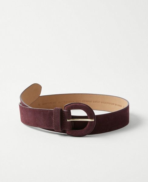 Suede Covered Buckle Belt | Ann Taylor (US)