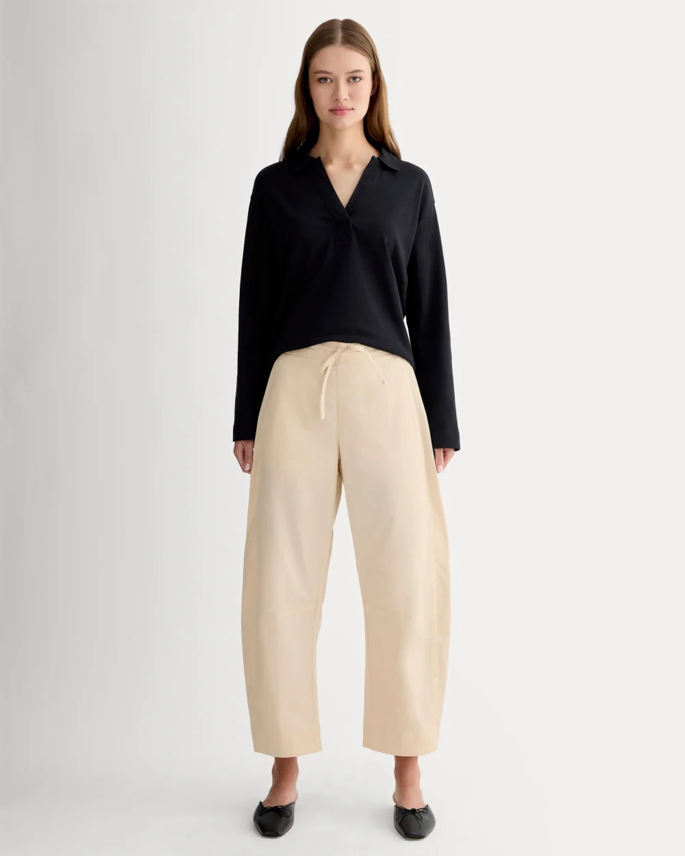Everlane Easy Barrel Pant In Canvas, Size XXS, Cotton | Everlane