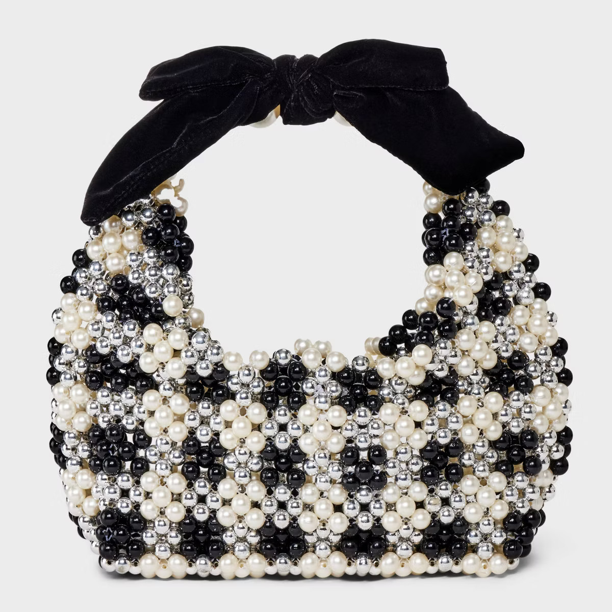 Beaded Checkered Bow Shoulder Bag - A New Day™ | Target