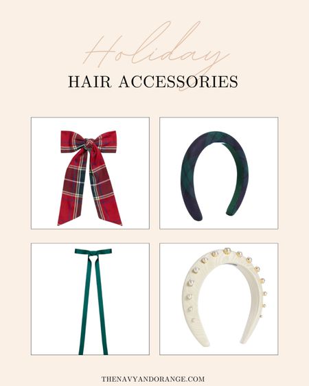Holiday hair accessories, plaid, tartan, bow, headband, accessories, Christmas 

#LTKSeasonal #LTKfindsunder100 #LTKstyletip