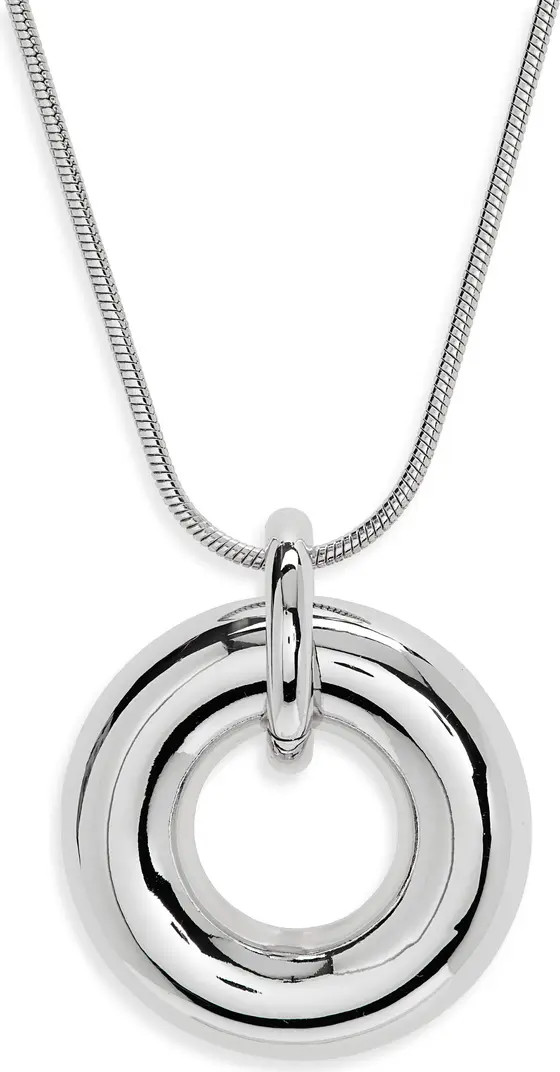 Nordstrom Circle Pendant Long Necklace | Nordstrom | Nordstrom