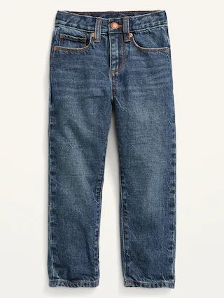 Unisex Loose Non-Stretch Dark-Wash Jeans for Toddler | Old Navy (US)