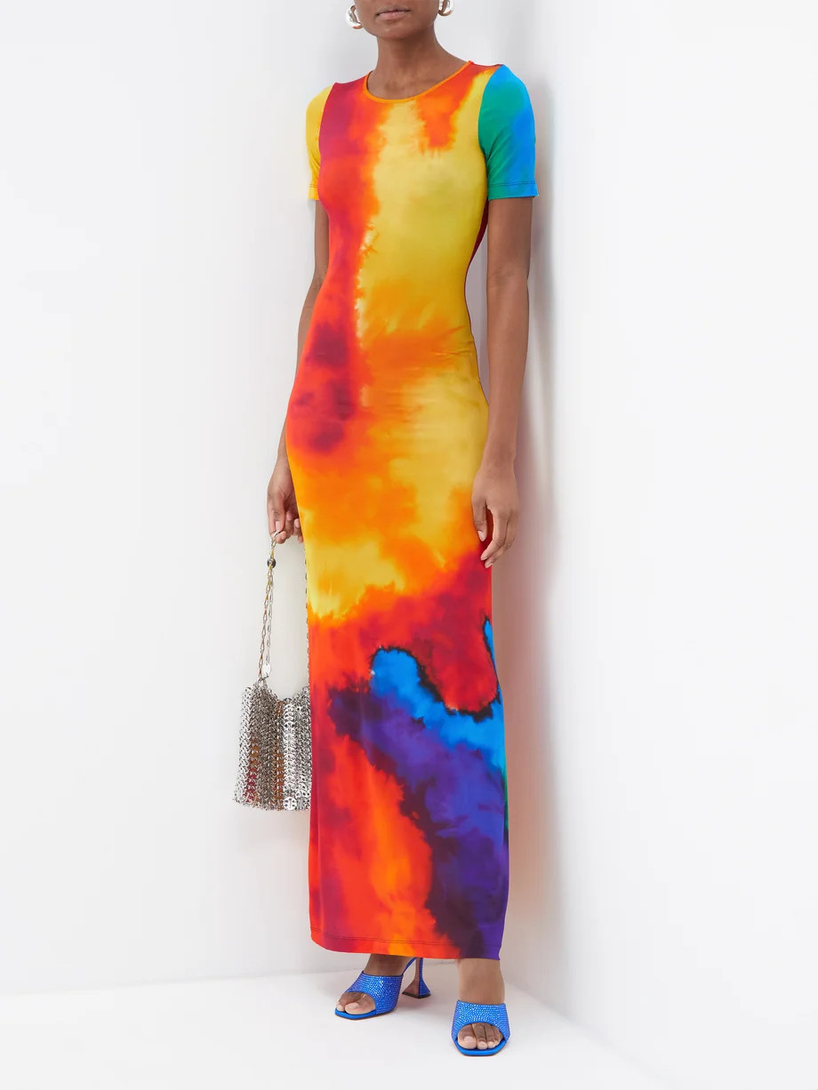 Printed jersey midi dress | Matches (US)
