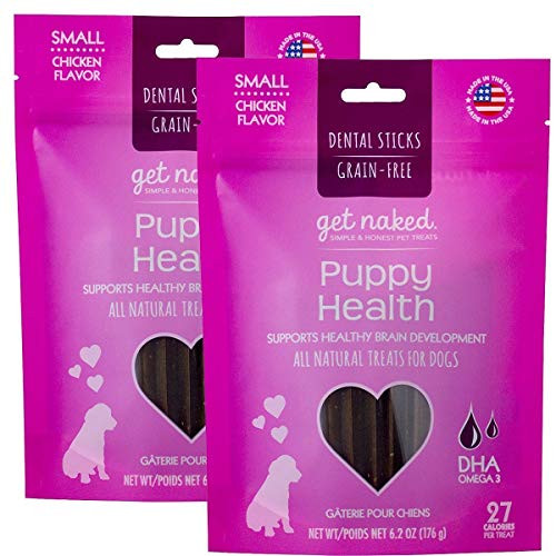 Get Naked Grain Free 12.4 oz Puppy Health Dental Chew Sticks, Small | Amazon (US)