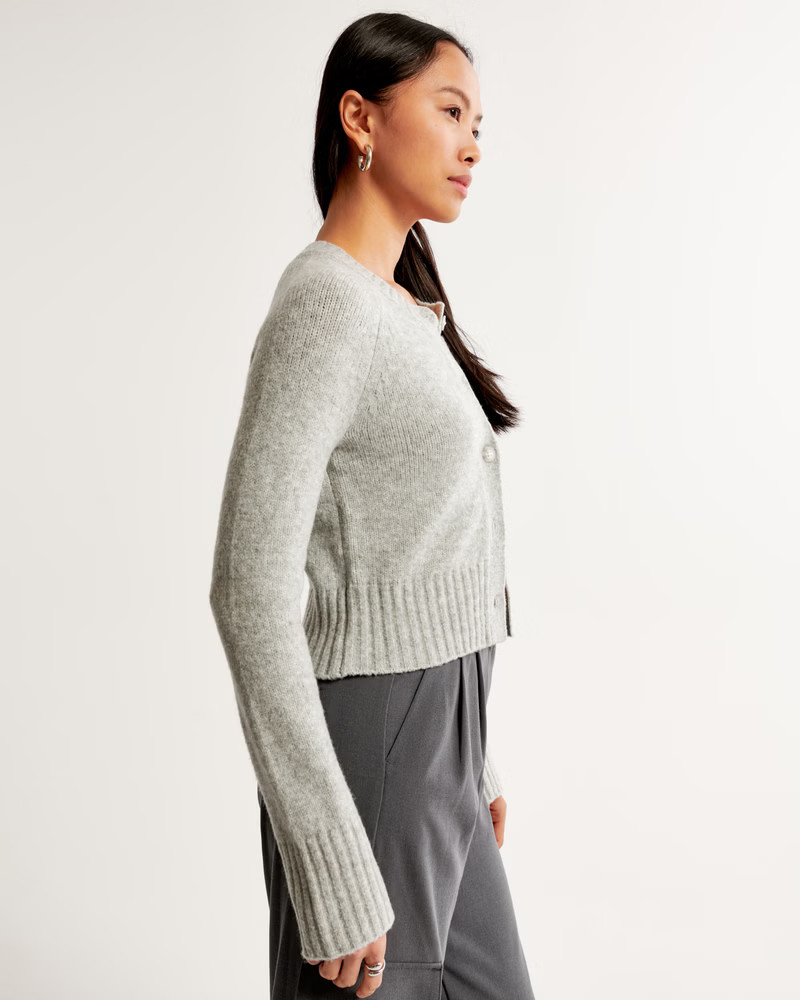 Crew Button-Up Cardigan | Abercrombie & Fitch (US)