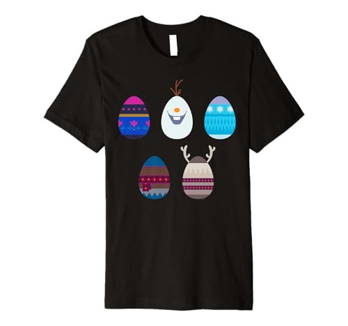 Disney Frozen Elsa Anna & Olaf Decorated Holiday Easter Eggs Premium T-Shirt | Amazon (US)